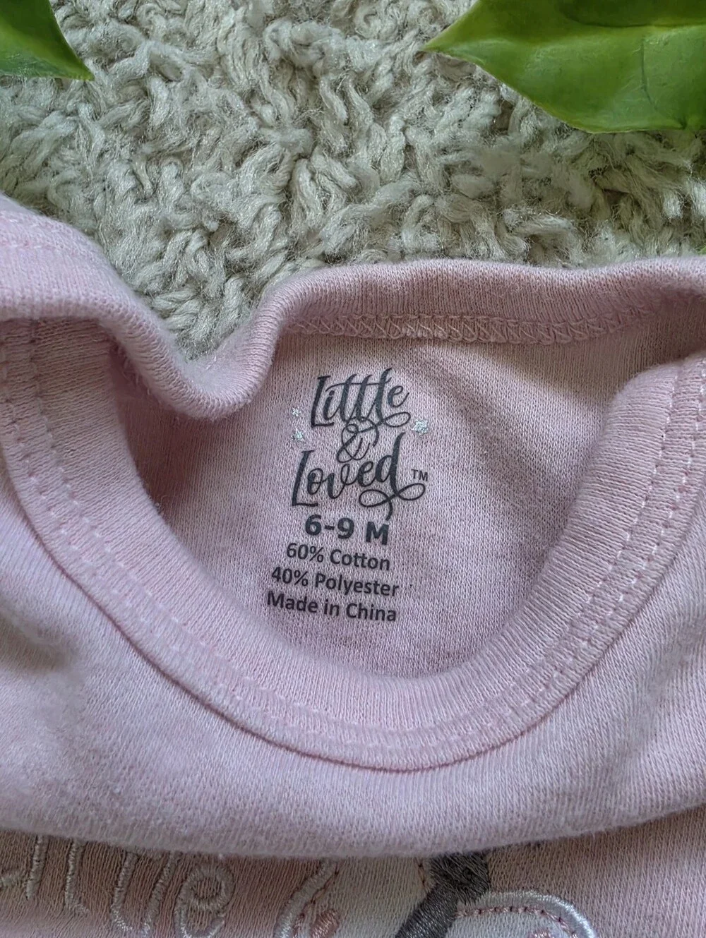 Baby Girl Pink Butterfly Onesie (6-9 Months)